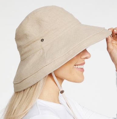 Holiday Sun Hat with detachable chin strap