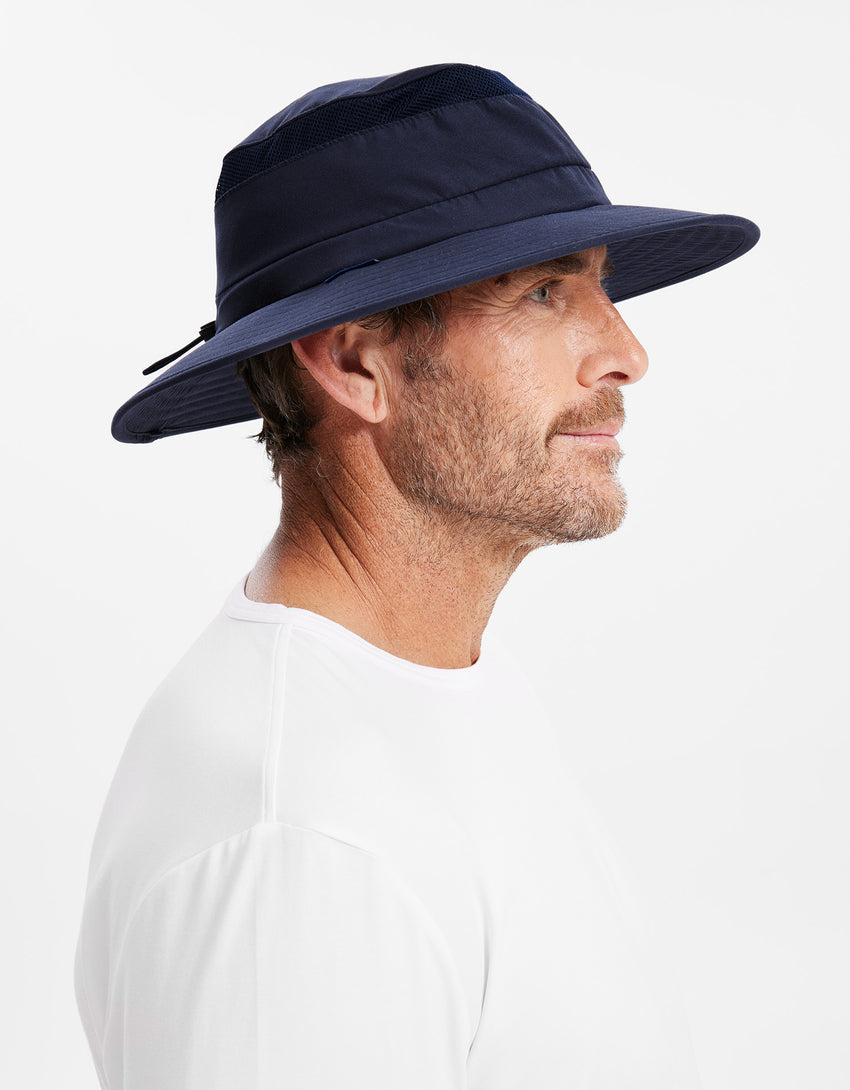 Everyday Broad Brim Sun Hat With Pocket for Men | UPF 50+ Sun Hat